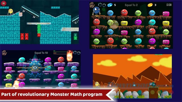 Một phần của chương trình Monster Math sáng tạo