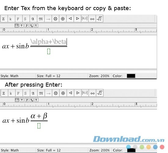 MathType cho Mac hỗ trợ Copy & Paste nhanh