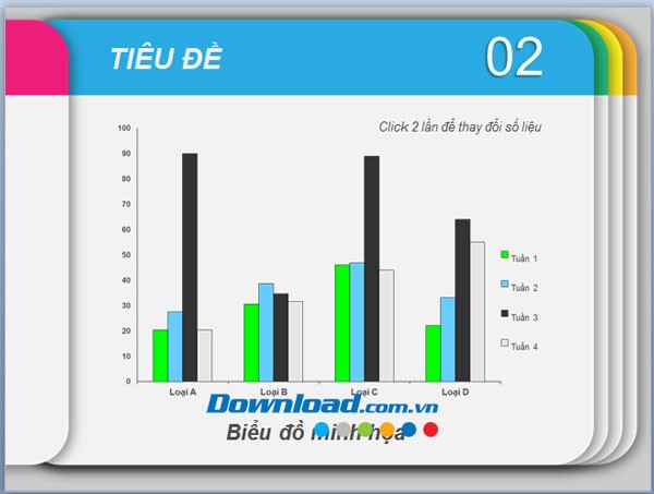 Mẫu nền slide đa sắc màu