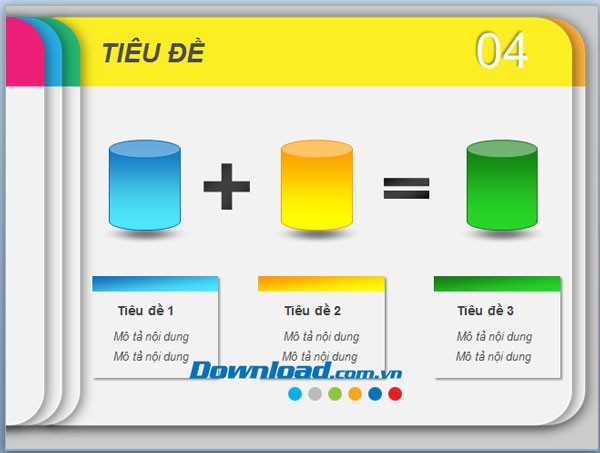 Mẫu nền slide đa sắc màu