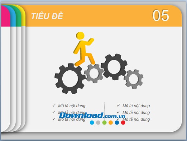 Mẫu nền slide đa sắc màu