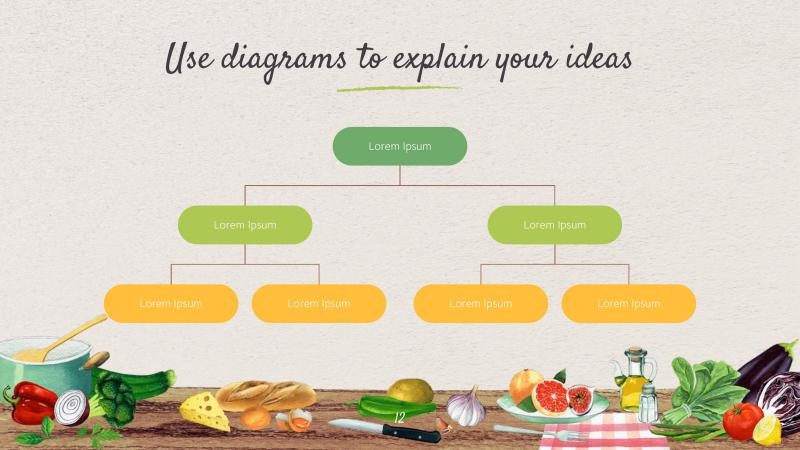 Real Food Presentation Template 12*346108