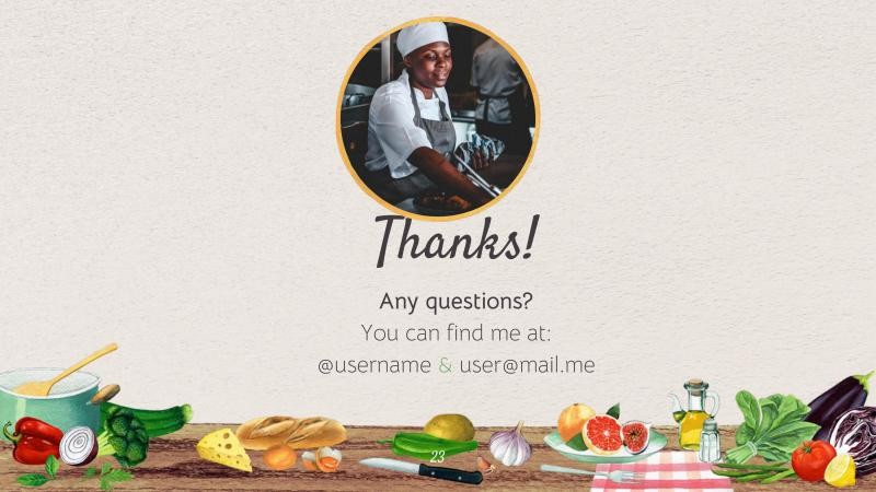 Real Food Presentation Template 23*346133