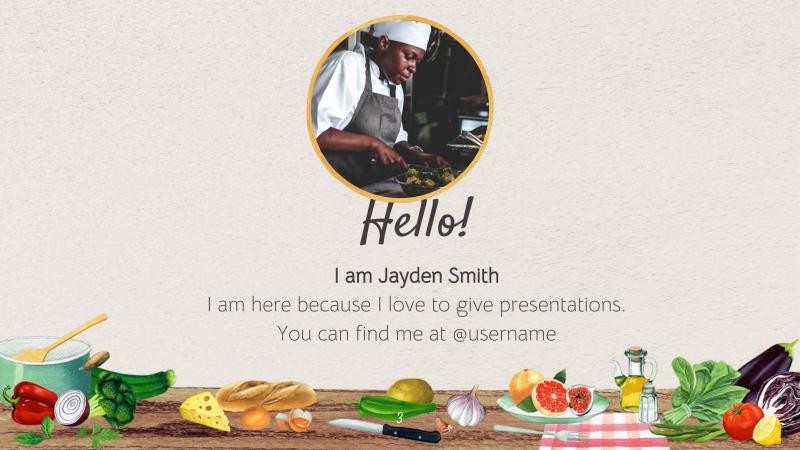 Real Food Presentation Template 3*346113