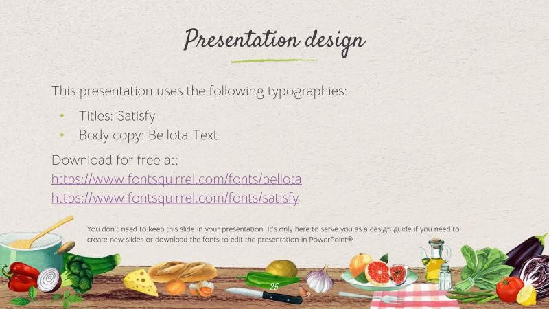 Real Food Presentation Template 25*346123