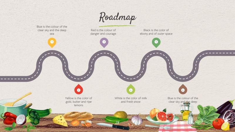 Real Food Presentation Template 28*346119