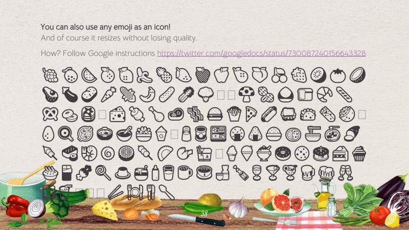 Real Food Presentation Template 38*346139