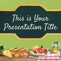 Mẫu PowerPoint ẩm thực, thực phẩm đẹp mắt