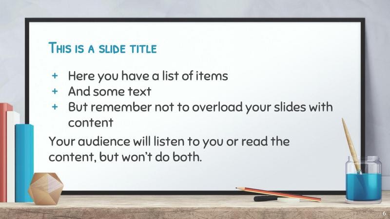 Education Whiteboard Slides slide 6