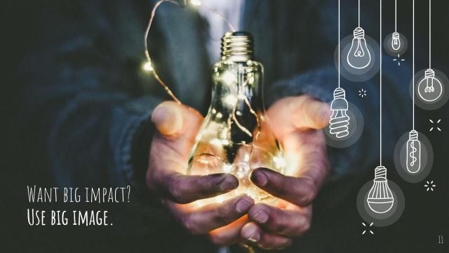 Colorful Light Bulbs Slides slide 11