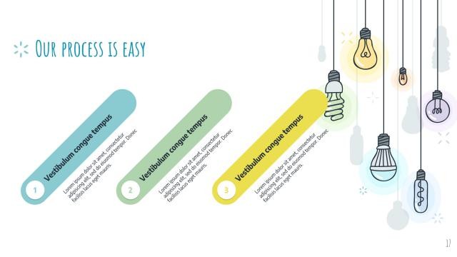 Colorful Light Bulbs Slides slide 17