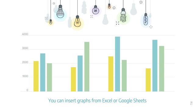 Colorful Light Bulbs Slides slide 19