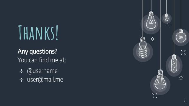 Colorful Light Bulbs Slides slide 23