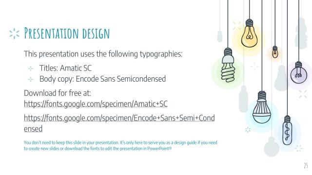 Colorful Light Bulbs Slides slide 25