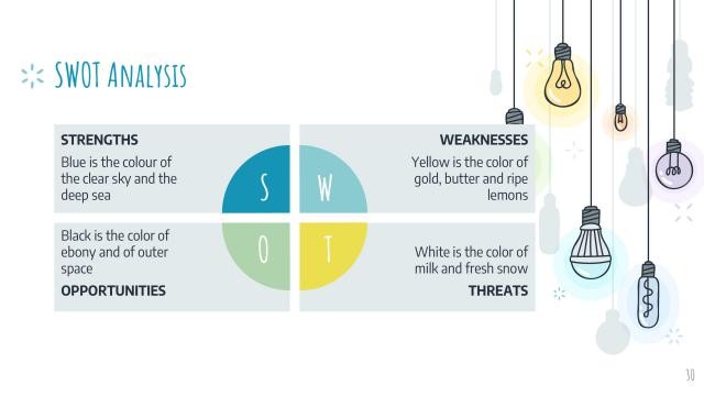 Colorful Light Bulbs Slides slide 30