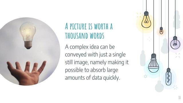 Colorful Light Bulbs Slides slide 10