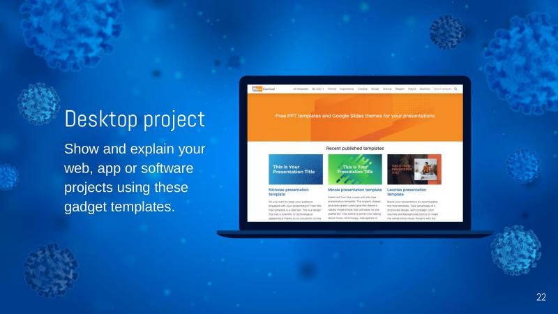 COVID Outbreak Presentation Template slide 22*352351