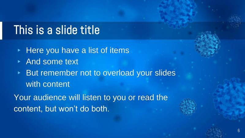 COVID Outbreak Presentation Template slide 6*352341