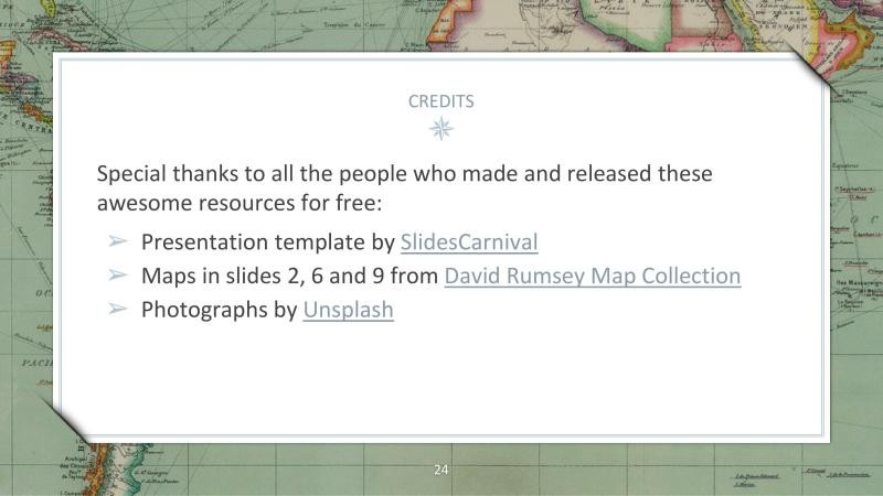 Vintage Geography Presentation Template slide 24
