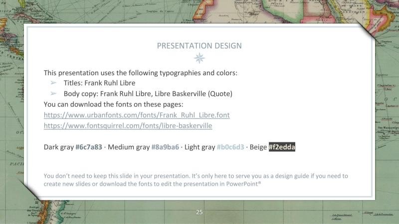 Vintage Geography Presentation Template slide 25