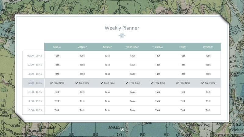 Vintage Geography Presentation Template slide 35