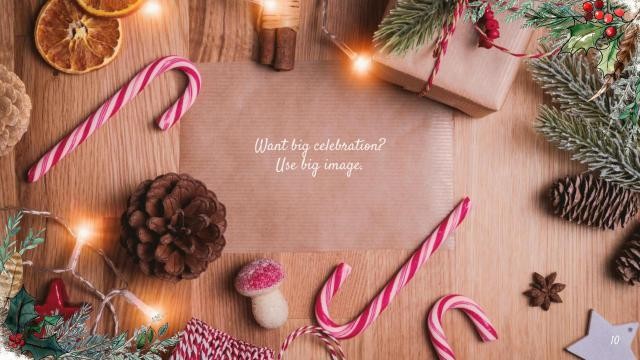Winter Christmas presentation template 10