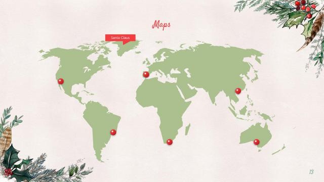 Winter Christmas presentation template 13