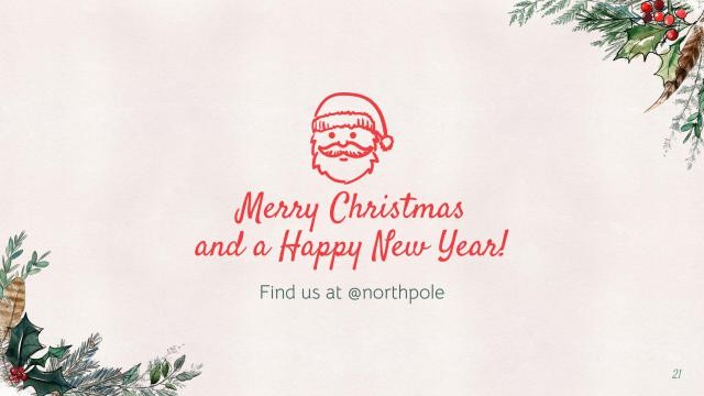 Winter Christmas presentation template 21