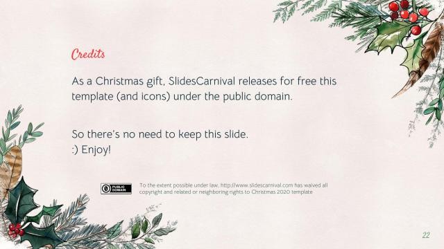 Winter Christmas presentation template 22