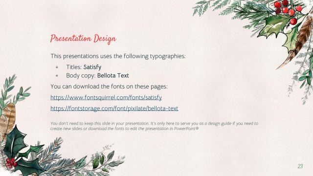 Winter Christmas presentation template 23