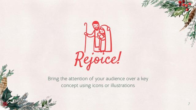 Winter Christmas presentation template 7