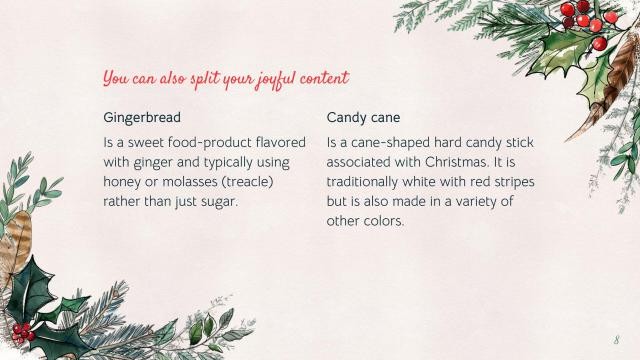 Winter Christmas presentation template 8