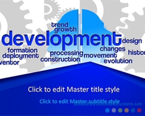 Mẫu slide thuyết trình chiến lược phát triển Free Development PowerPoint Template