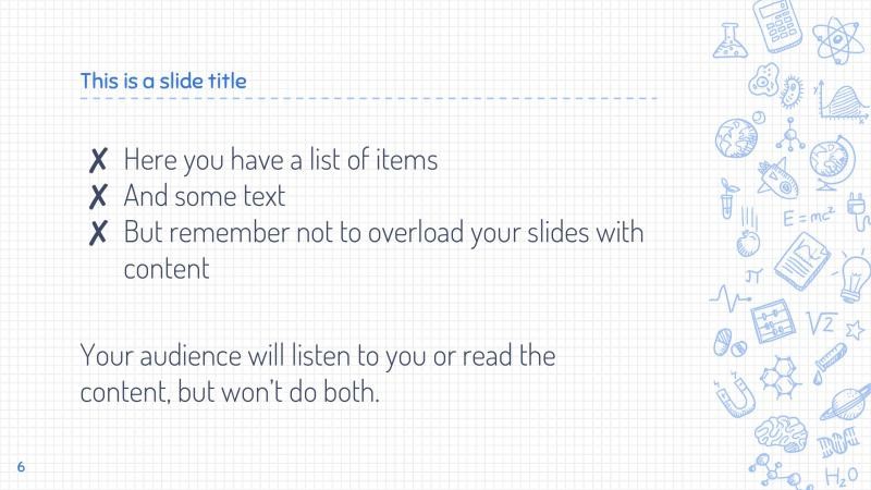 Science Drawings Presentation Template Slide 6