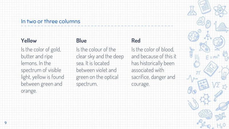 Science Drawings Presentation Template Slide 9*