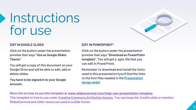 Blue Marketing Presentation Template slide 2