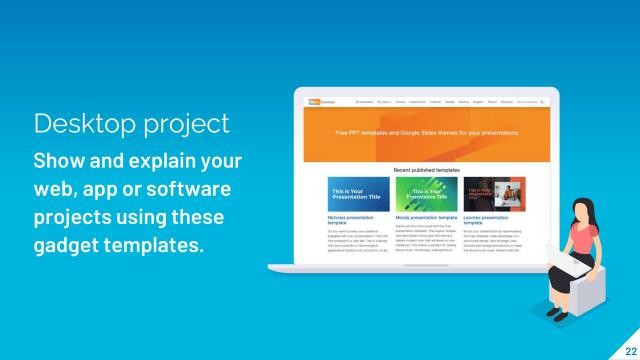 Blue Marketing Presentation Template slide 22