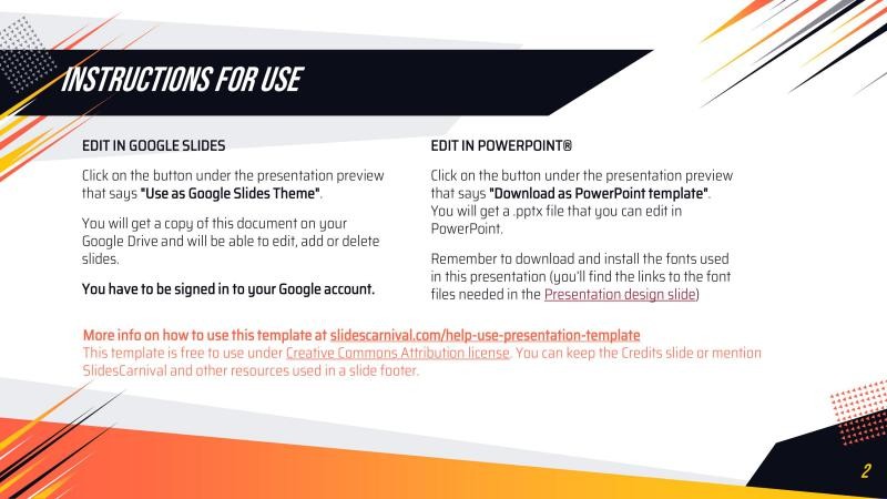 Geometric Sport Presentation Template slide 2*347390