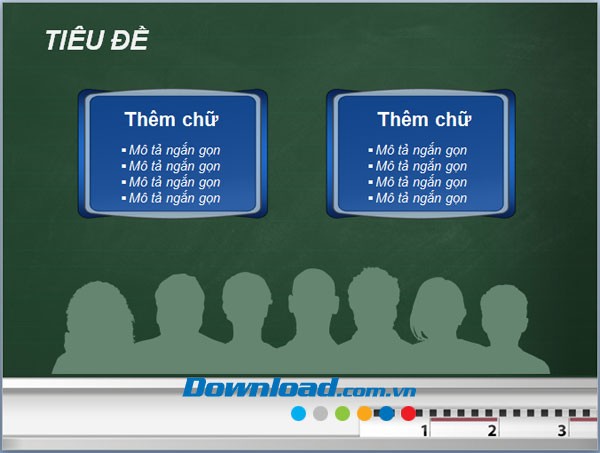 Mẫu slide cho giáo án điện tử