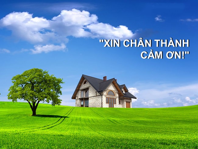 Mẫu trình chiếu chủ đề Thiên nhiên đẹp - Trang cảm ơn