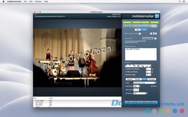 maWatermarker cho Mac hỗ trợ chèn logo vào ảnh