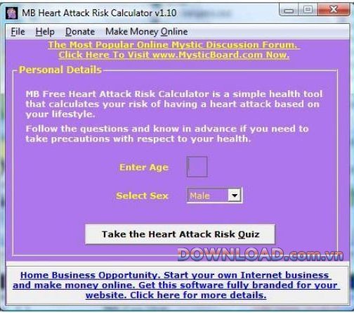 MB Heart Attack Risk Calculator