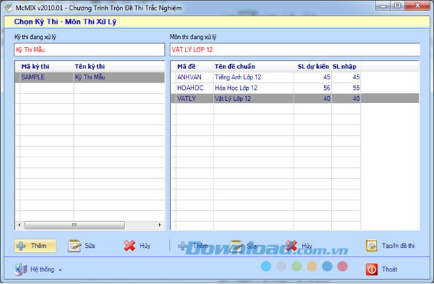Phần mềm trộn đề thi trắc nghiệm miễn phí