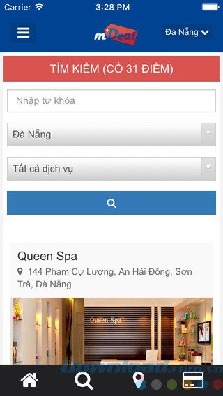 Tìm kiếm địa điểm mua sắm