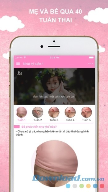 Mẹ và bé qua 40 tuần thai