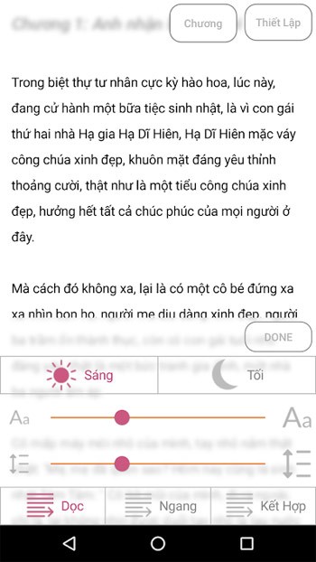 Tùy chỉnh cỡ chữ