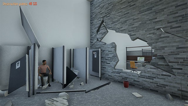 Đập phá mọi thứ bạn muốn - các bức tường, cửa kính, đồ đạc... mà không tuân theo bất cứ trật tự, nguyên tắc nào