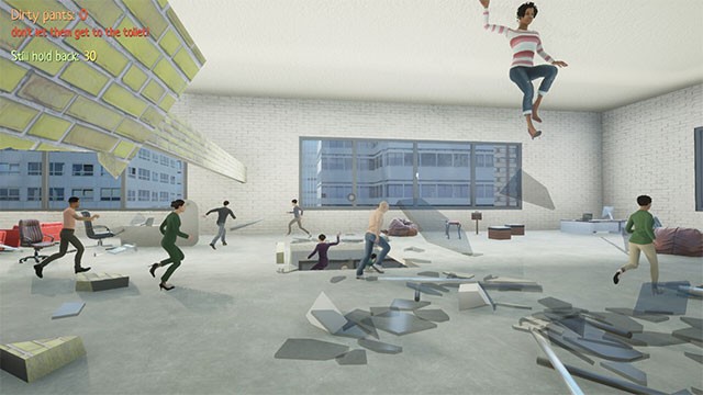 Nếu đã chán đập phá, bạn có thể yêu cầu đồng nghiệp chạy và nhảy múa trong môi trường hỗn loạn