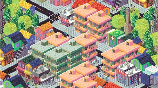 Xây thành phố bằng các công trình được sắp xếp logic theo quy tắc nhất định