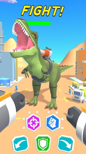 Chiến đấu với người máy khủng long khổng lồ